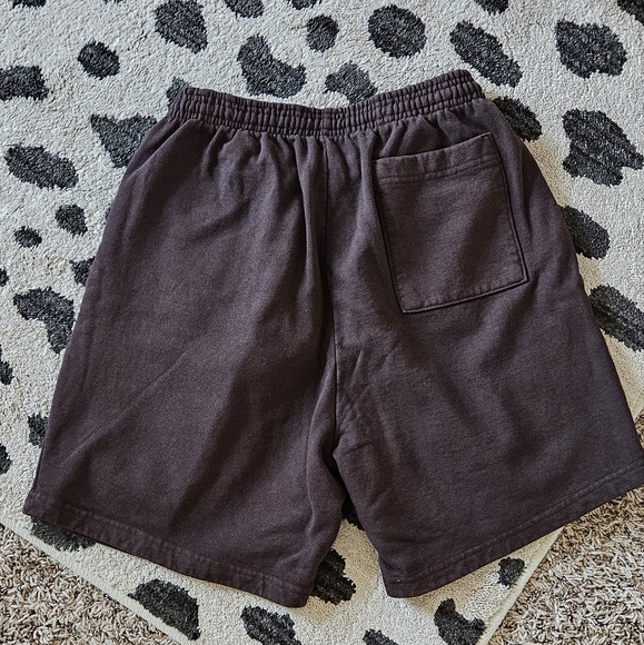 NEW Bad Bunny Nadie Sabe Brown Pull Up Drawstring Shorts Men's Size Medium - Picture 5 of 7